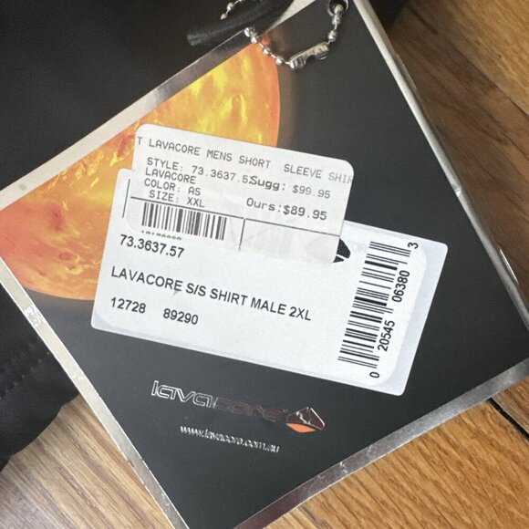 LavaCore Men's Short Sleeve Shirt Scuba Diving Surf Wetsuit Size XXL - Picture 3 of 6